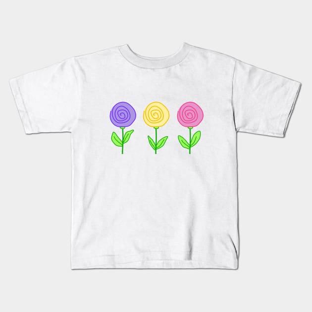 Cute flowers Kids T-Shirt by TanyaHoma